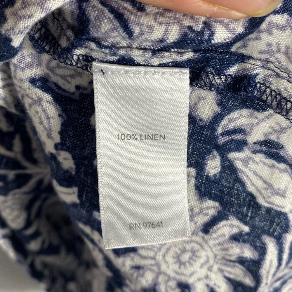 Pure Jill 100% Linen Floral Top size Large
Boxy Fit Lagenlook - Picture 7 of 8